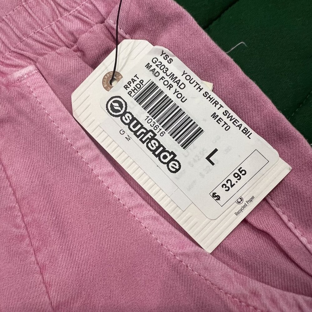 🔹sold🔹Billabong Girls Youth Large Pink Mad For You Pull On Shorts - Picture 5 of 5